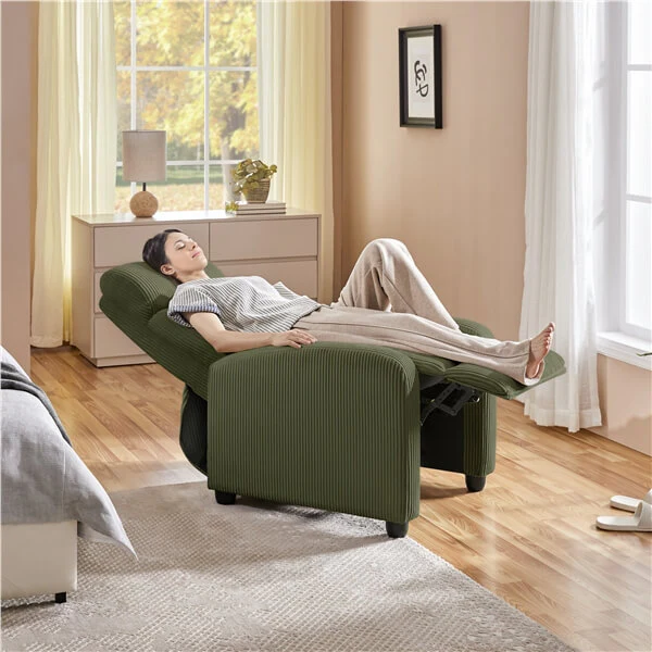 Yaheetech Recliner Chair Corduroy Recliner Sofa - Image 10