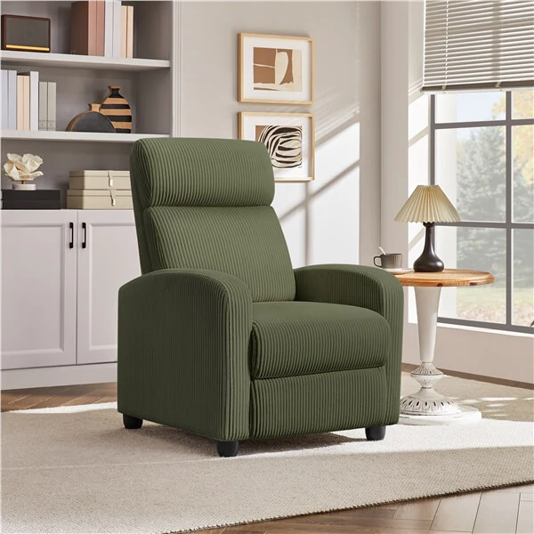 Yaheetech Recliner Chair Corduroy Recliner Sofa - Image 11