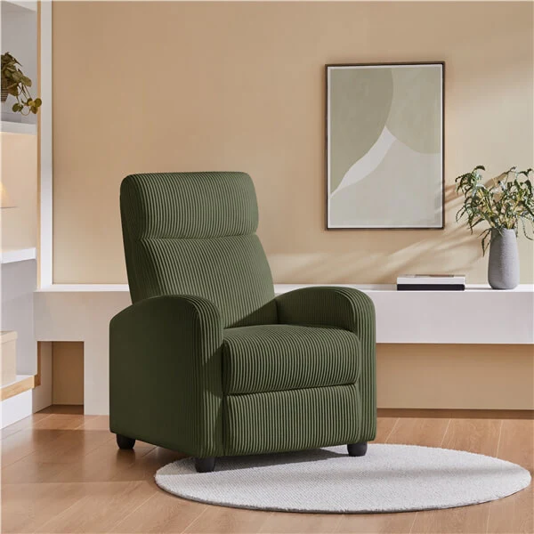 Yaheetech Recliner Chair Corduroy Recliner Sofa - Image 12