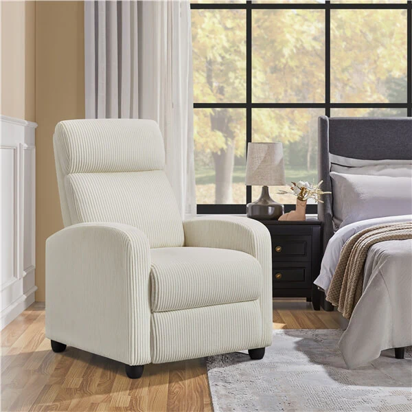 Yaheetech Recliner Chair Corduroy Recliner Sofa - Image 3