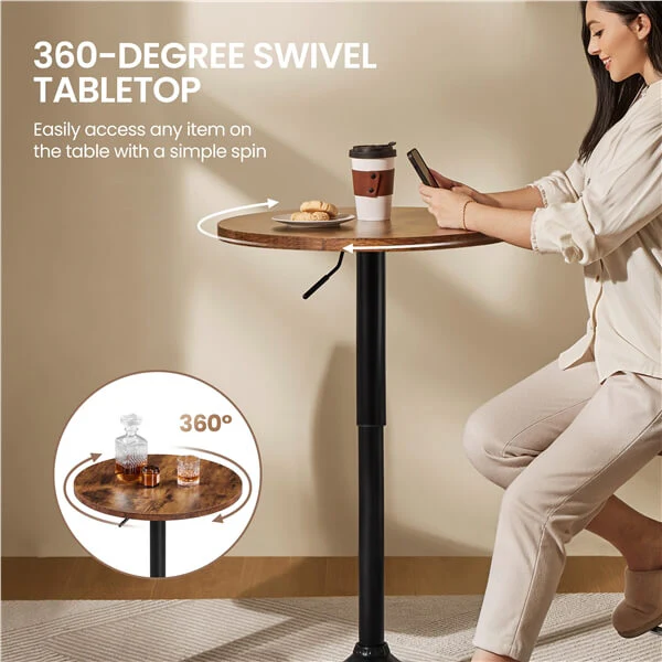 Yaheetech Round Pub Table - Image 5