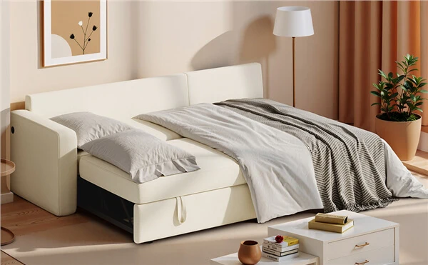 Yaheetech Sectional Sofa L-Shaped Sofa Couch Bed - Image 10
