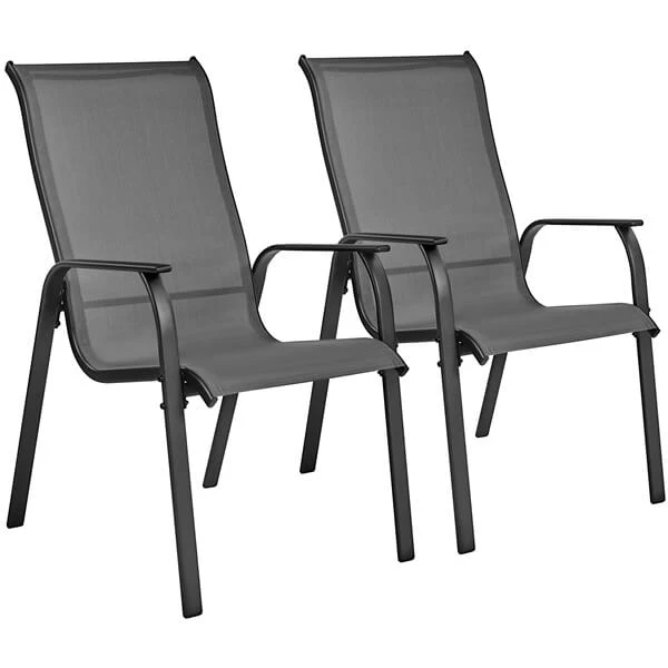 Yaheetech Set of 2 Patio Dining Chairs - Image 2