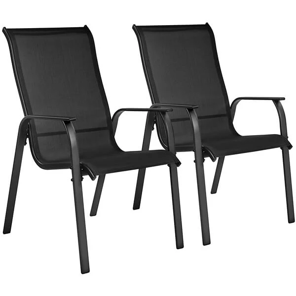 Yaheetech Set of 2 Patio Dining Chairs - Image 3