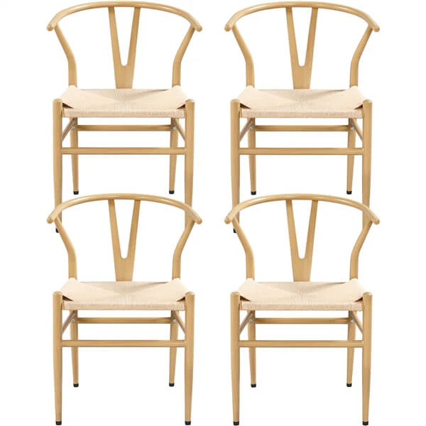 Yaheetech Set of 4 Weave Chair - Image 2