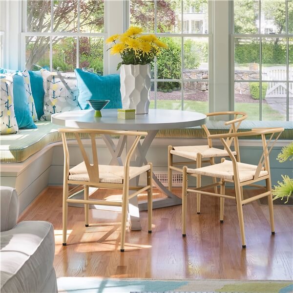 Yaheetech Set of 4 Weave Chair - Image 6