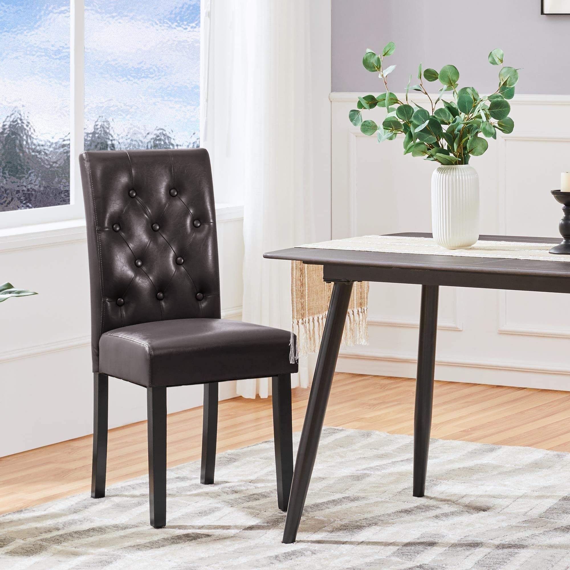 Yaheetech Set of 6 Dining Chairs Kitchen Chairs - Image 5