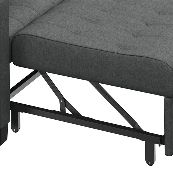 Yaheetech Sleeper Chair Convertible Chair Bed Fabric Futon Sofa Bed - Image 4