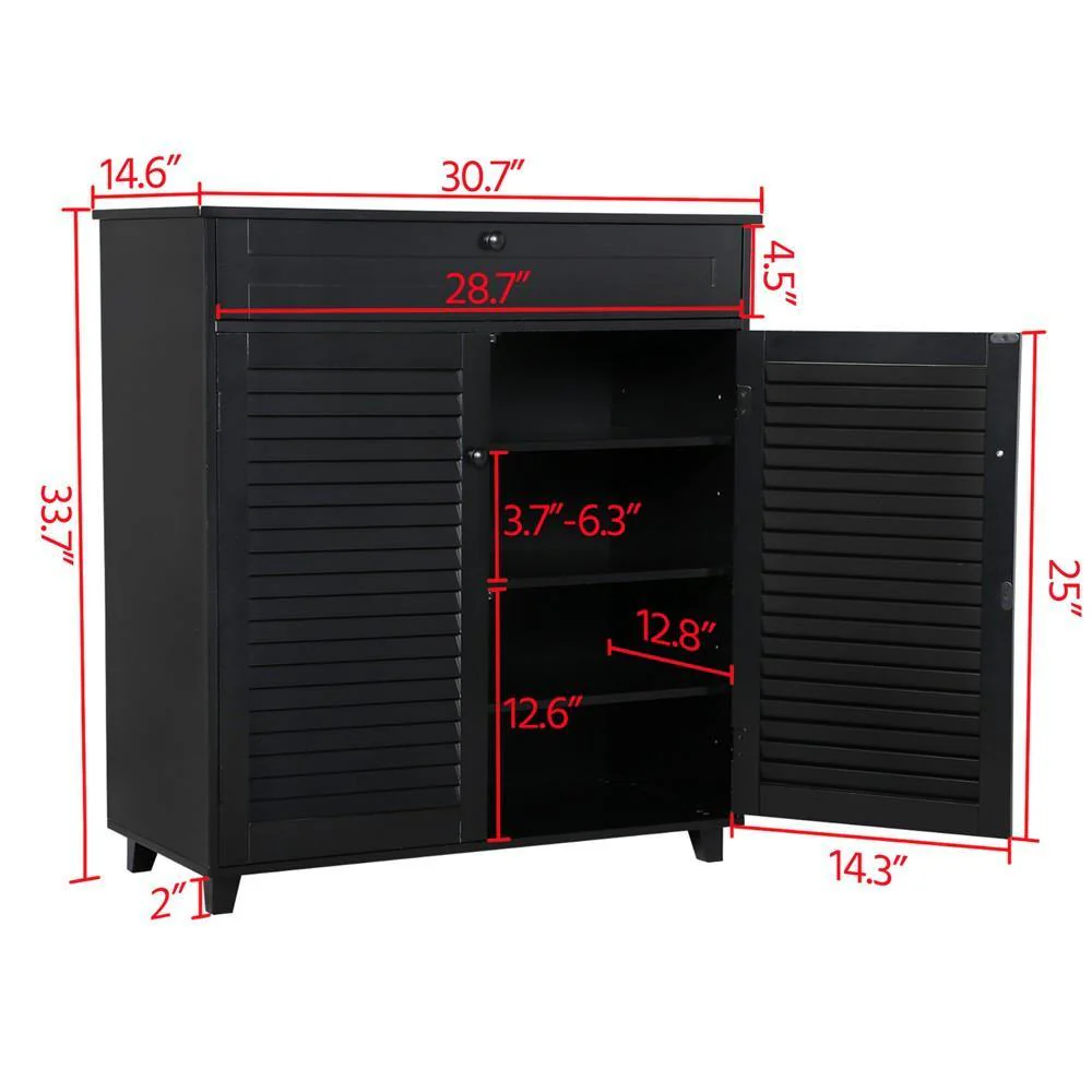 Yaheetech Storage Cabinet with Drawer - Image 3