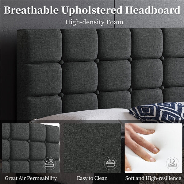Yaheetech Upholstered Bed Frame - Image 14