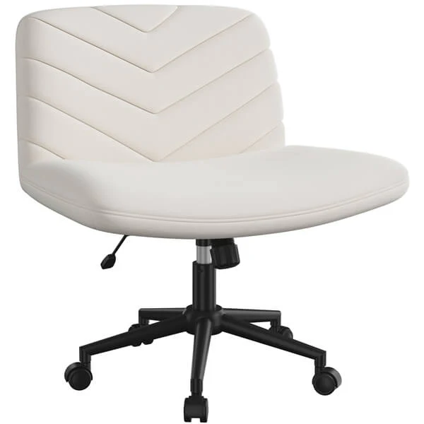 Yaheetech Wide Criss Cross Chair with Wheels - Image 3