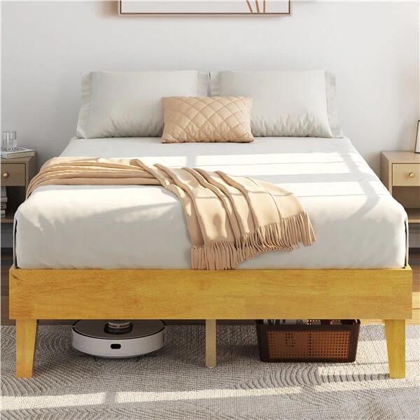 Yaheetech Wooden Bed Frame with Plywood Slat - Image 12
