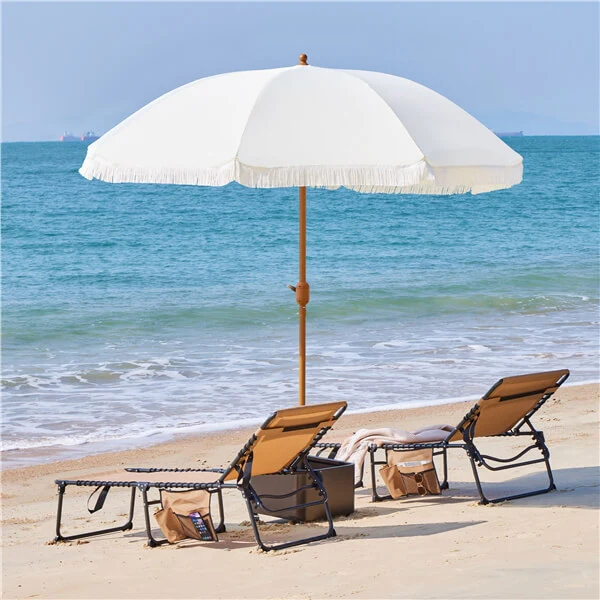Yaheetech7.5ft Eight-Rib Holiday Style Patio Umbrella - Image 4